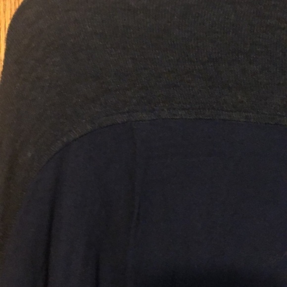 Allen Allen Button Down Blouse Navy S - Picture 6 of 7